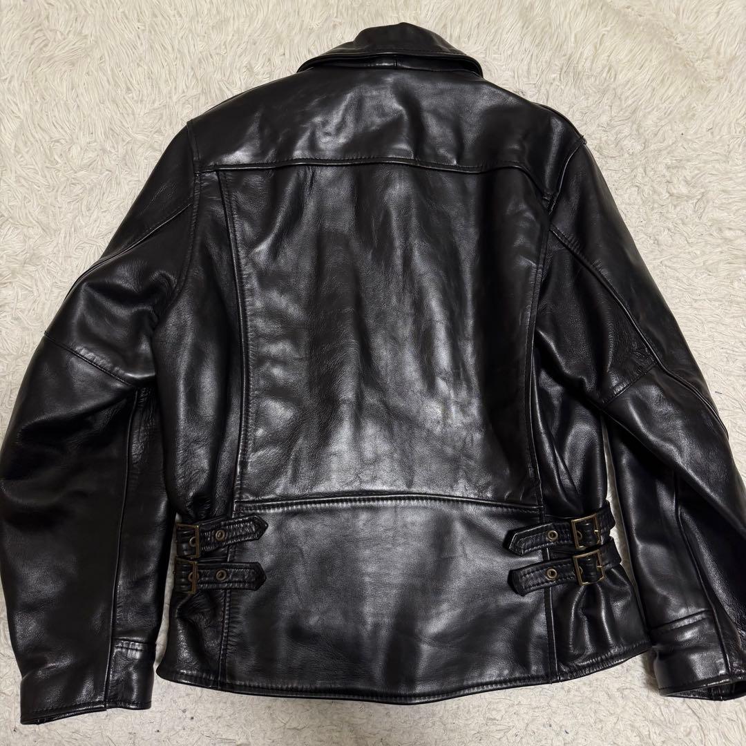 希少美品　ハーレーダビッドソン　シングルライダースジャケット　ホースハイド　黒