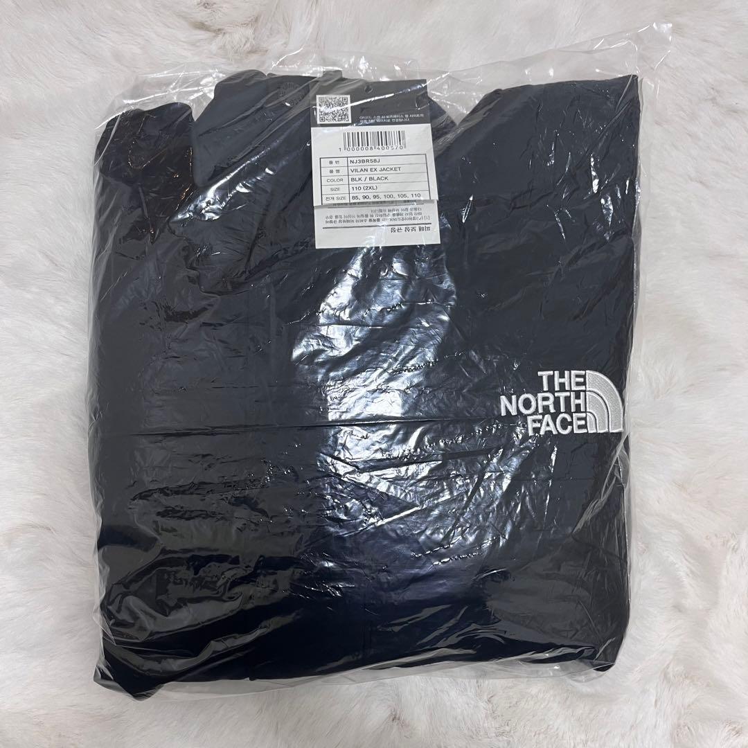 新品 韓国限定 ノースフェイス ヴィランEXジャケット ブラック 黒 2XL