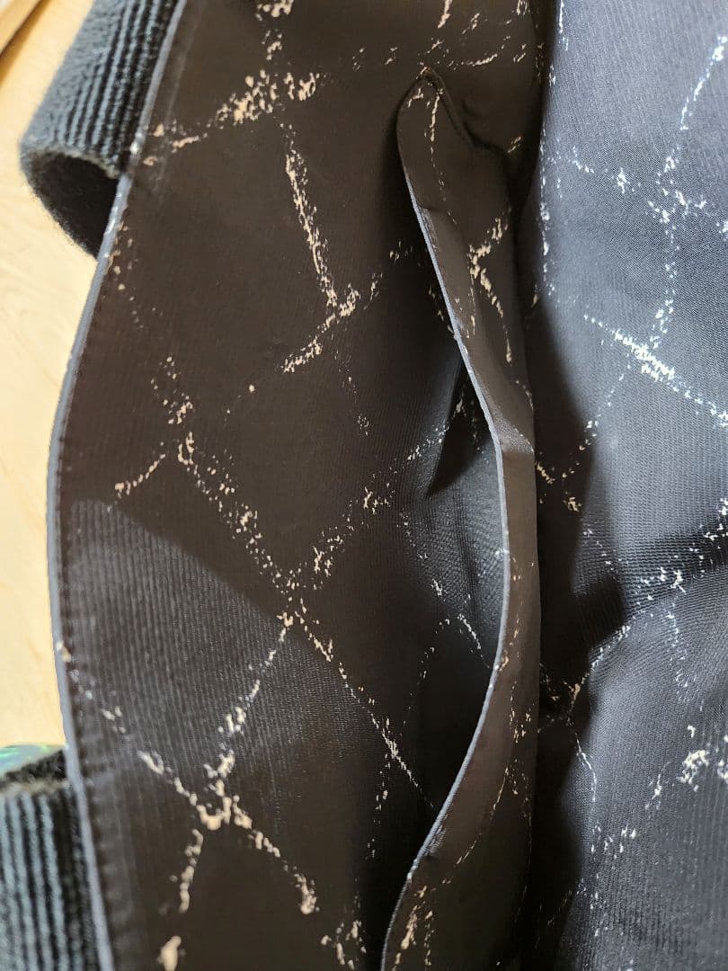 シャネル トラベルラインボストンバッグ ブラック ナイロン