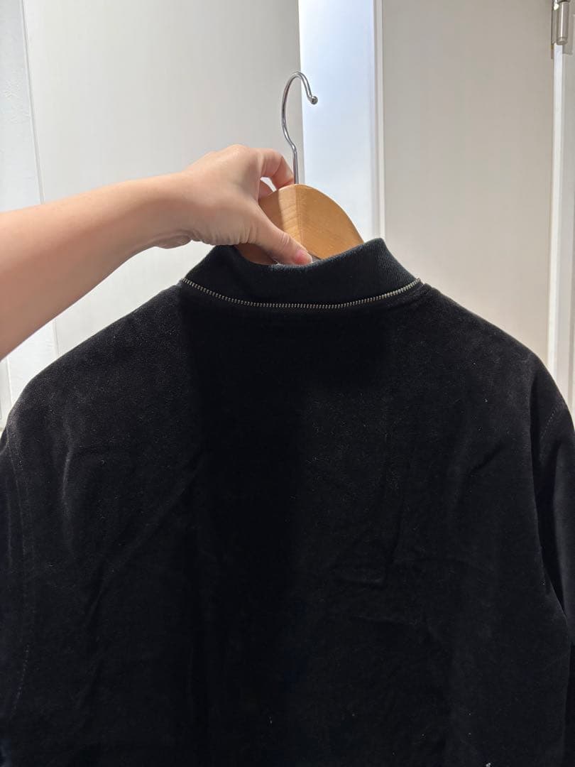 Supreme ベルベット ボンバージャケット 黒