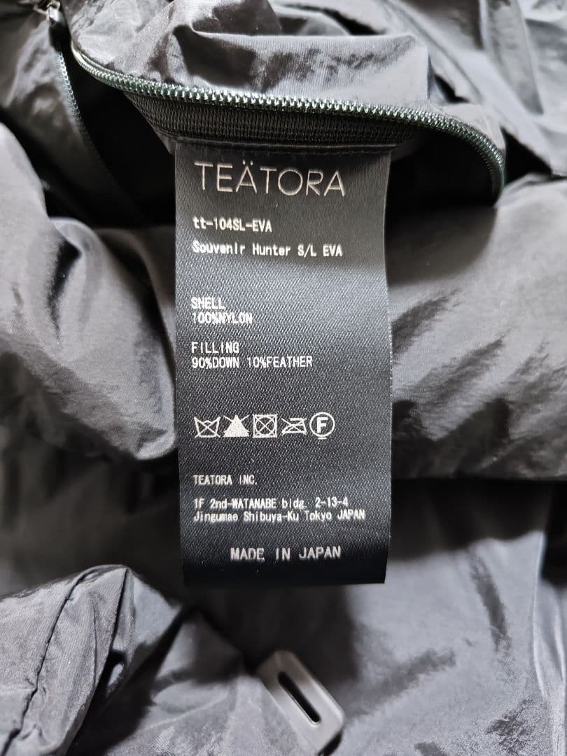 ​人気 テアトラ SOUVENIR HUNTER ダウン Size 3 ブラック