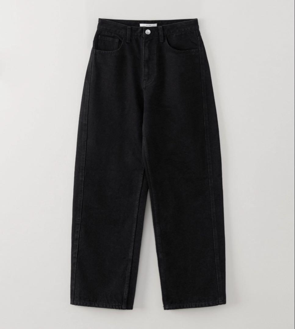 パンツ OHOTORO loom black jeans / s short