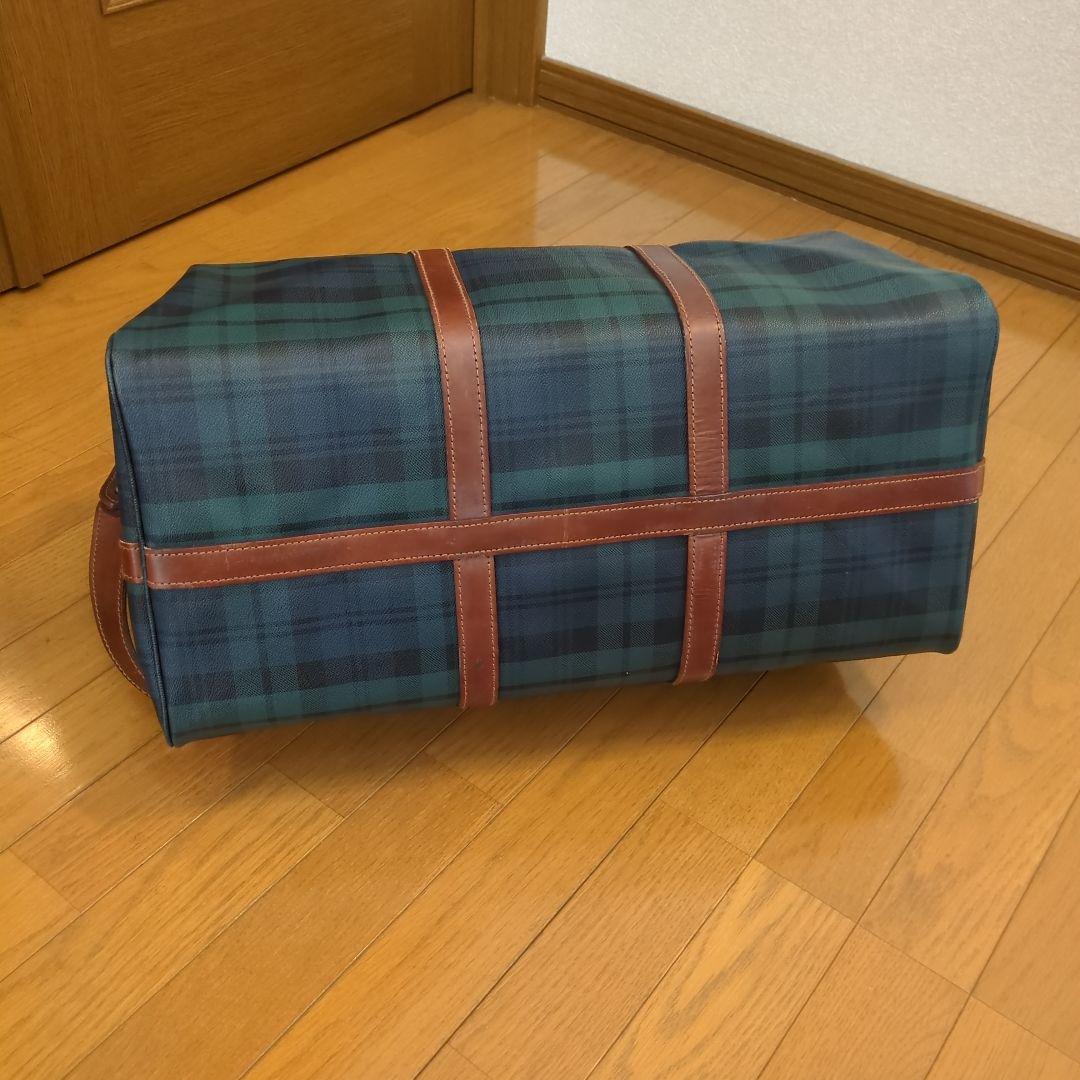 ポロラルフローレン❤ダークグリーン チェック ボストンバッグ