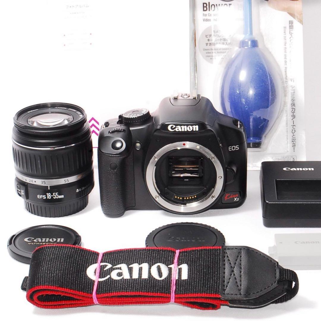 ☆初心者におすすめ入門機☆Canon Kiss x2 一眼レフカメラ★安心保証★