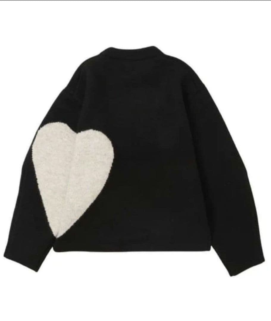 ンニット♡pattern KNIT ハートパターンニット