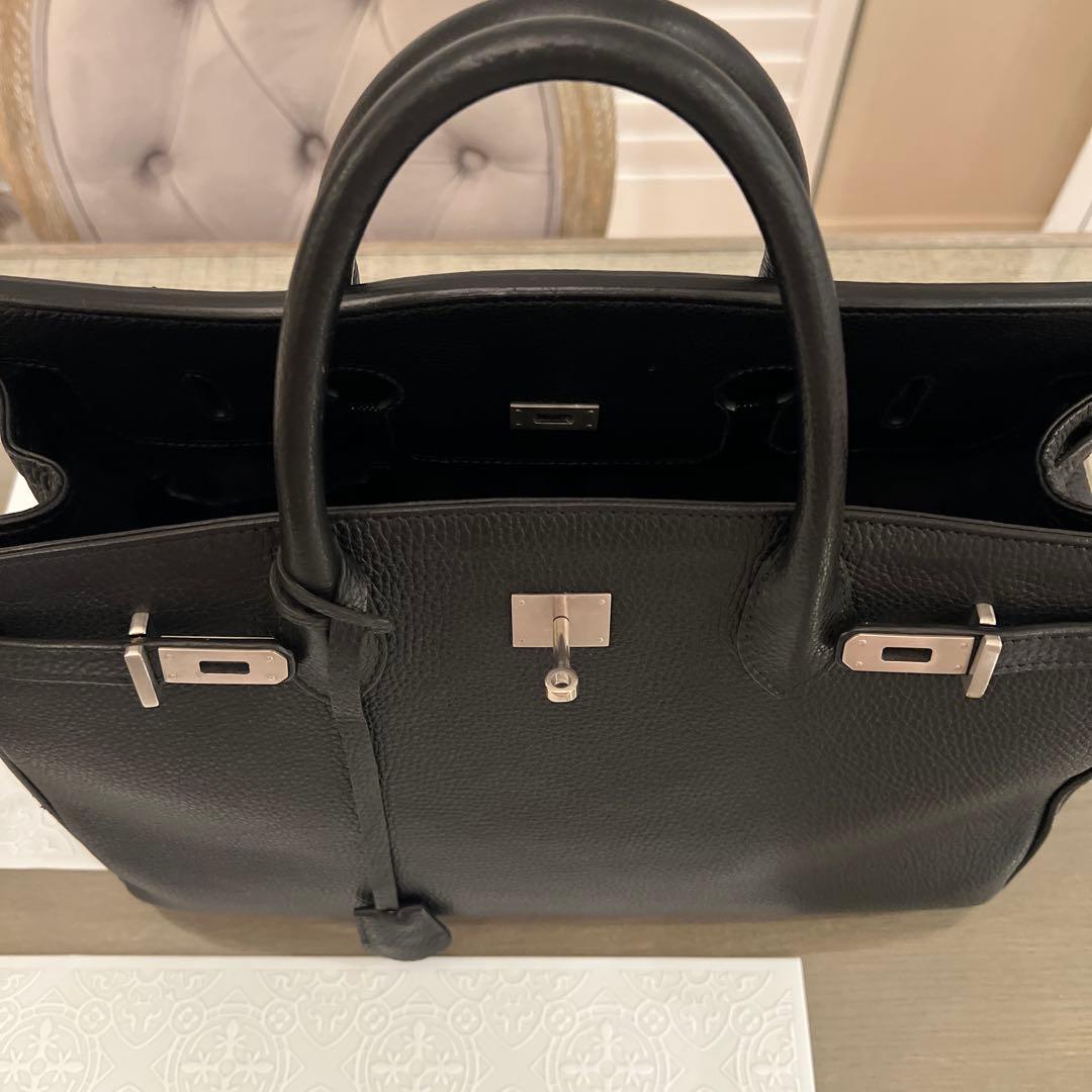 超美品　アルフレッドベレッタ ブラック　シルバー　40 バーキン　HERMES