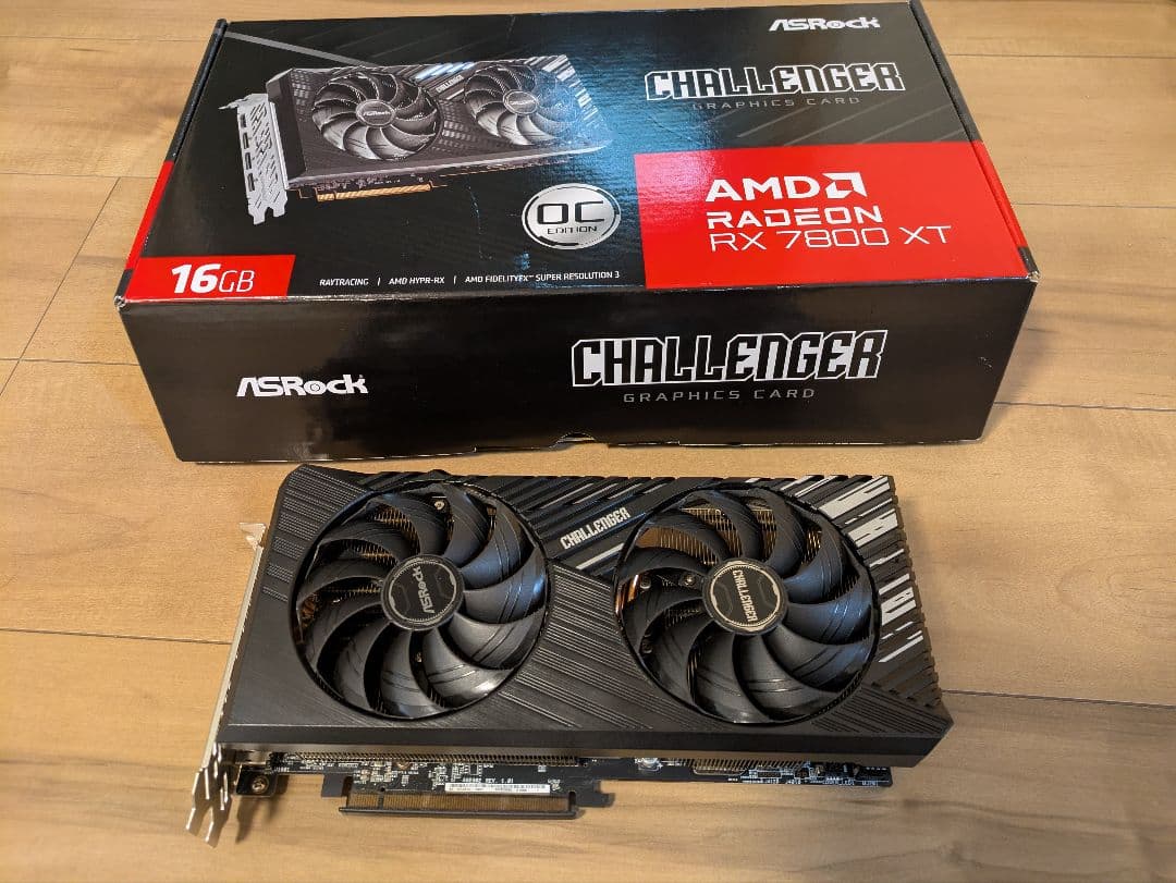 美品 ASRock Radeon RX 7800 XT 16GB