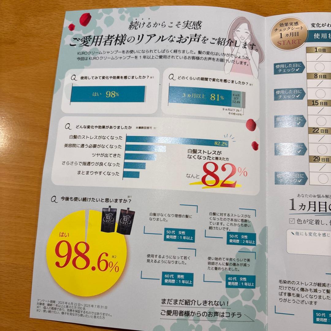 ヘアーカラーシャンプーKURO 400g✖️3袋　DARK BROWN