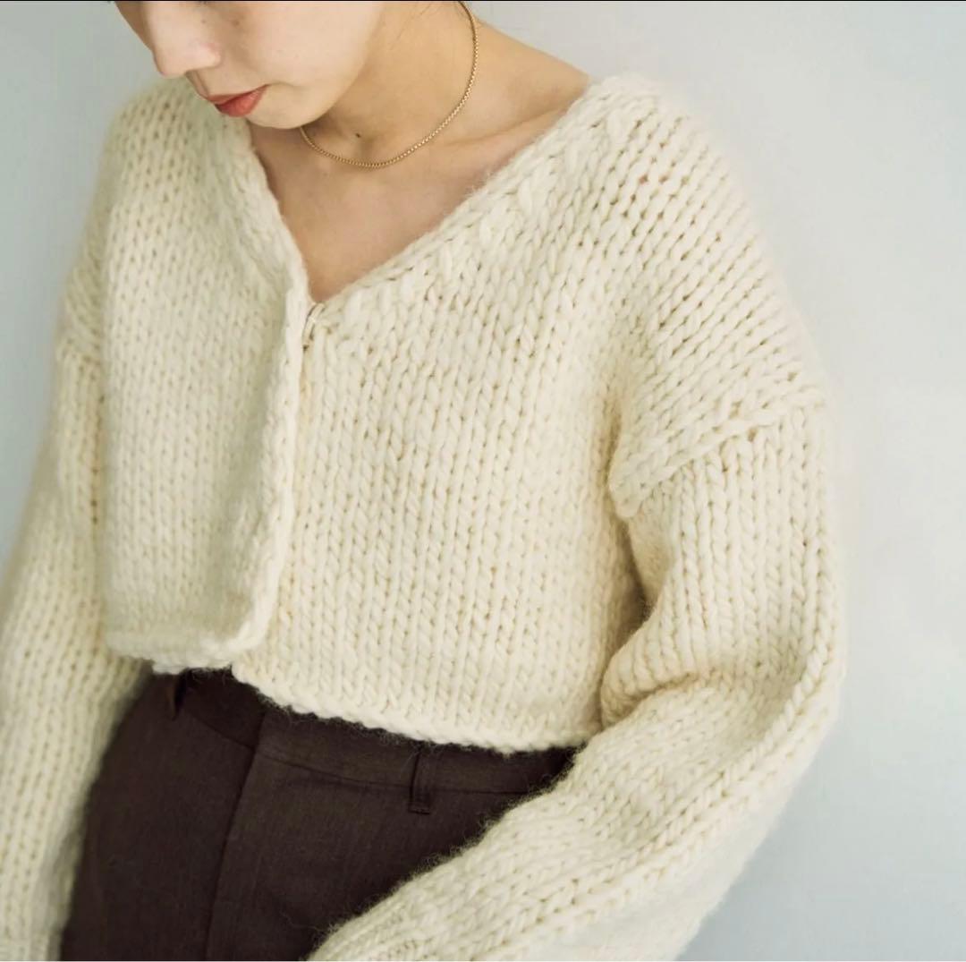 rii　plage roving hand ニットカーディガン