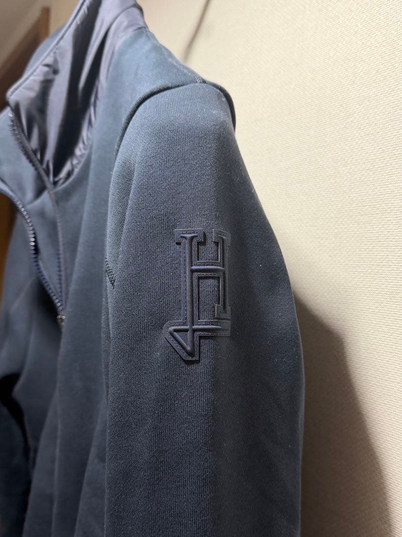 HERNOスウェット ジップアップブルゾン ネイビー 44 ヘルノ