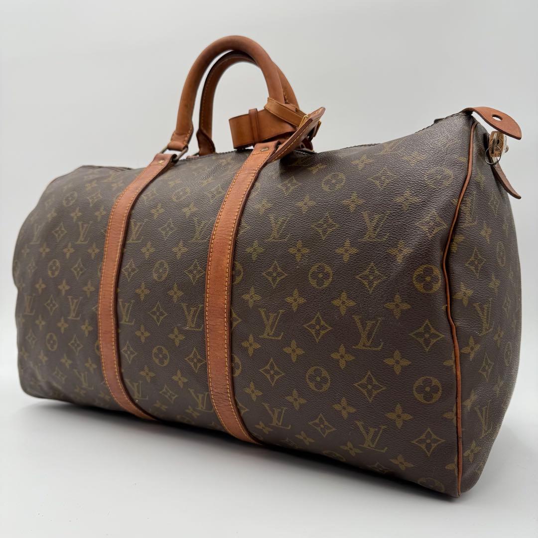高級　ルイヴィトン　キーポル50 モノグラム ボストンバッグ　大容量　旅行　出張