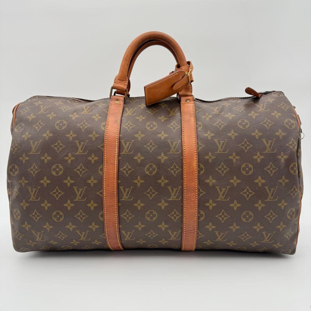 高級　ルイヴィトン　キーポル50 モノグラム ボストンバッグ　大容量　旅行　出張