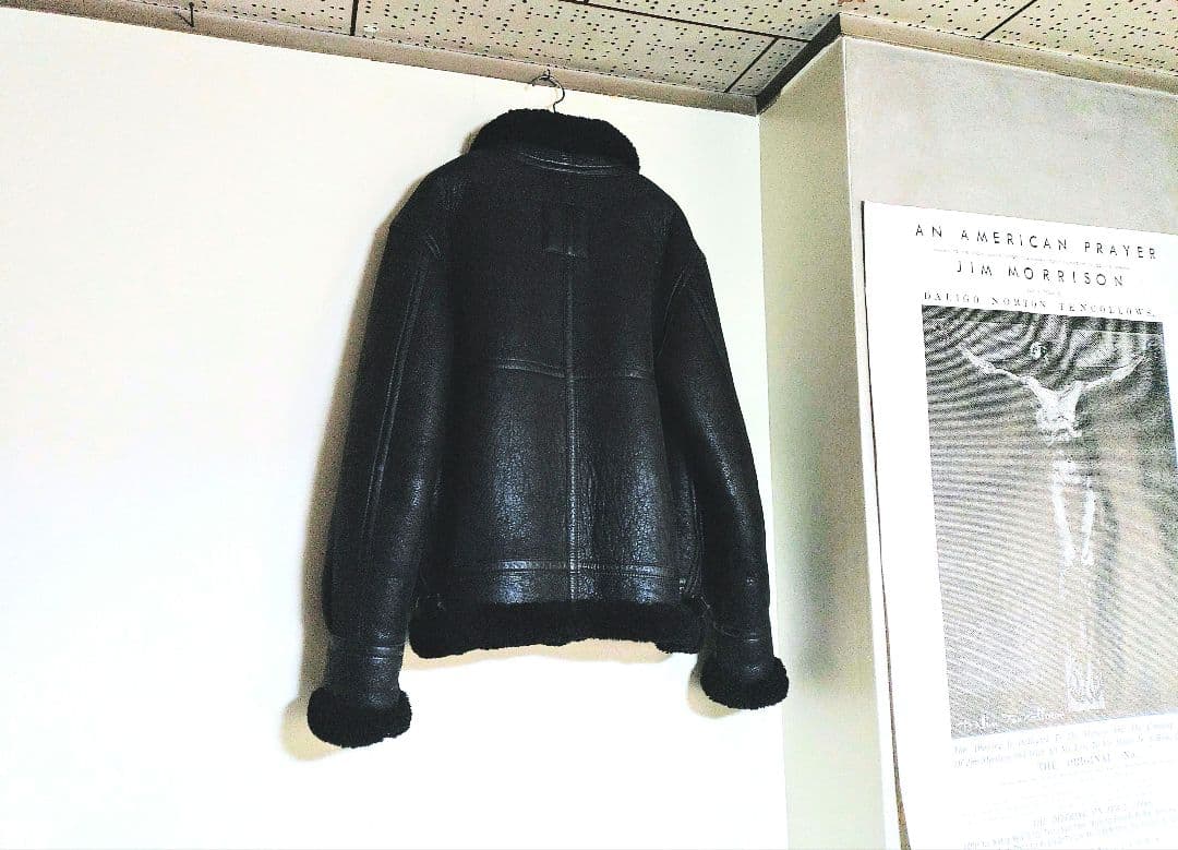 ✨今日だけ価格✨✰ALPHA✰Ｂ3リアルムートン✨USED美品✨