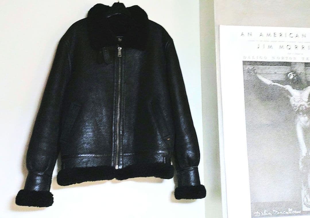 ✨今日だけ価格✨✰ALPHA✰Ｂ3リアルムートン✨USED美品✨