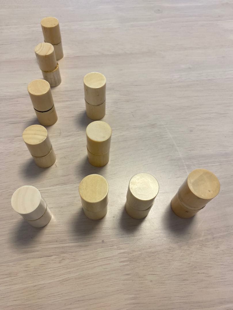 田中　掛け軸用 軸先 10対 528g 根付け材 直径2.5cm〜3cm