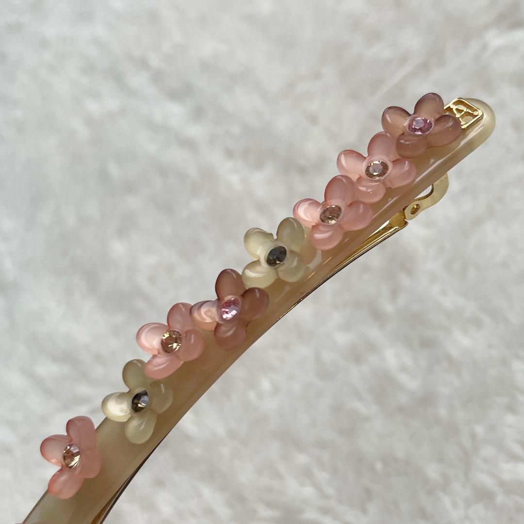 美品★ アレクサンドルドゥパリ フルーレット 花 ロングバレッタ
