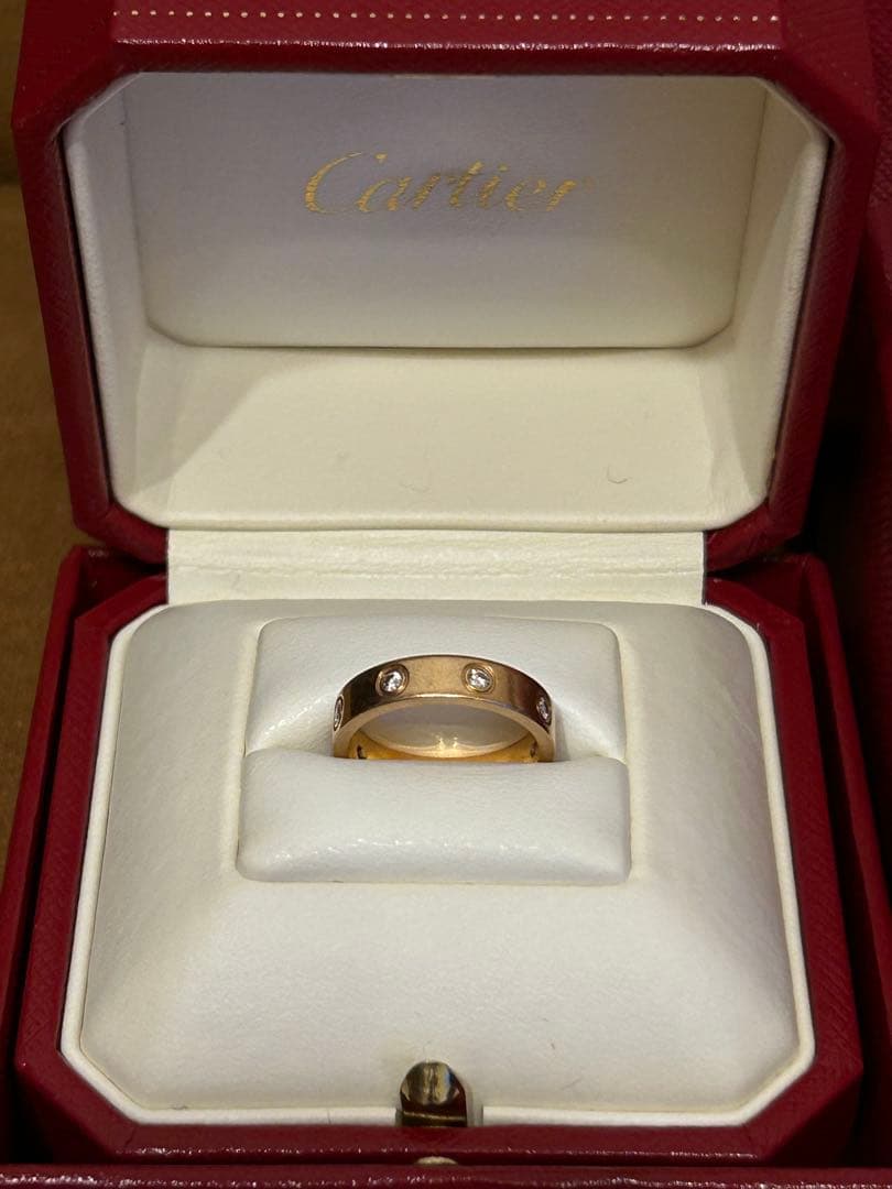 Cartier 18Kゴールド リング ダイヤモンド付き