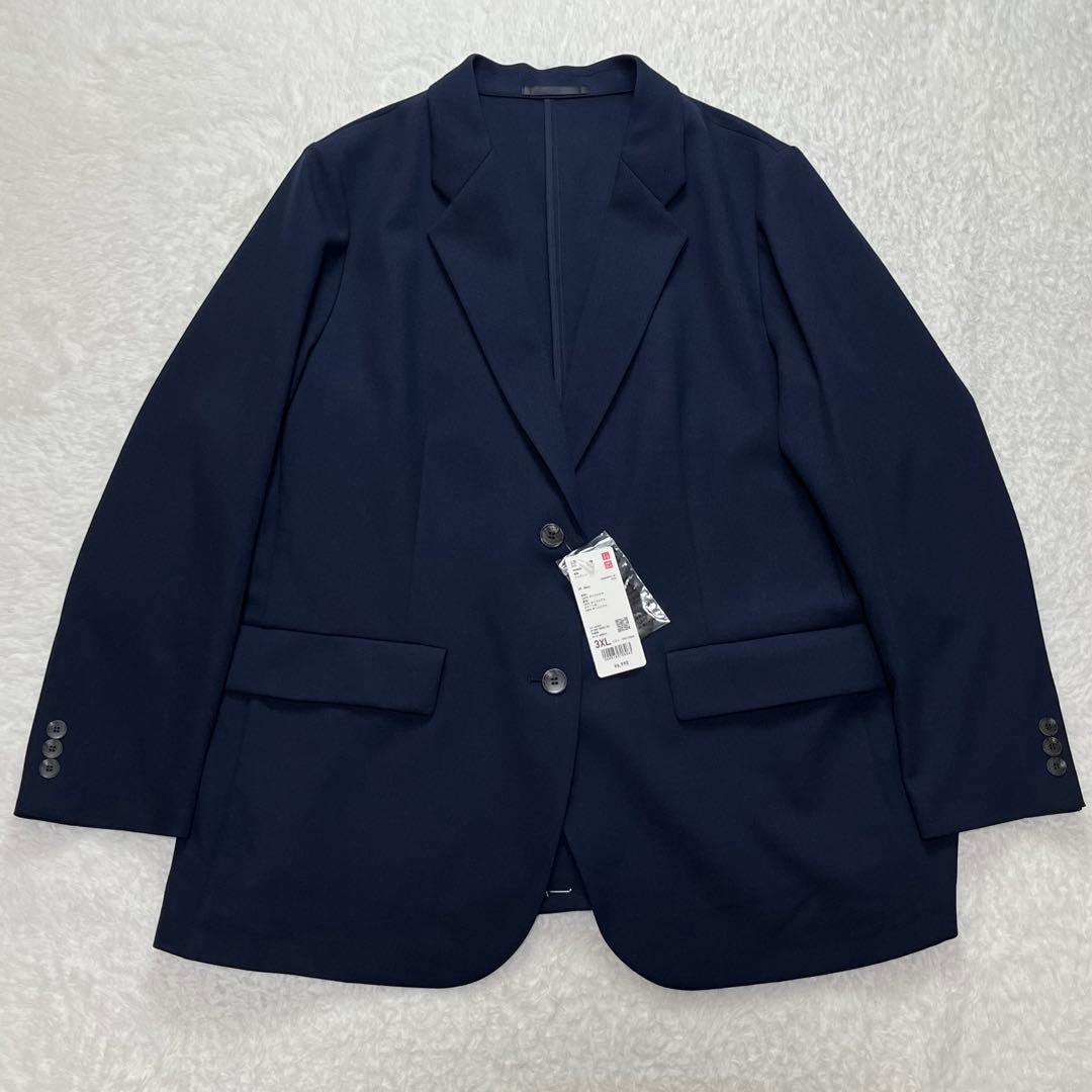 ユニクロ　UNIQLO セットアップ　ジャケット　パンツ　ネイビー　3XL