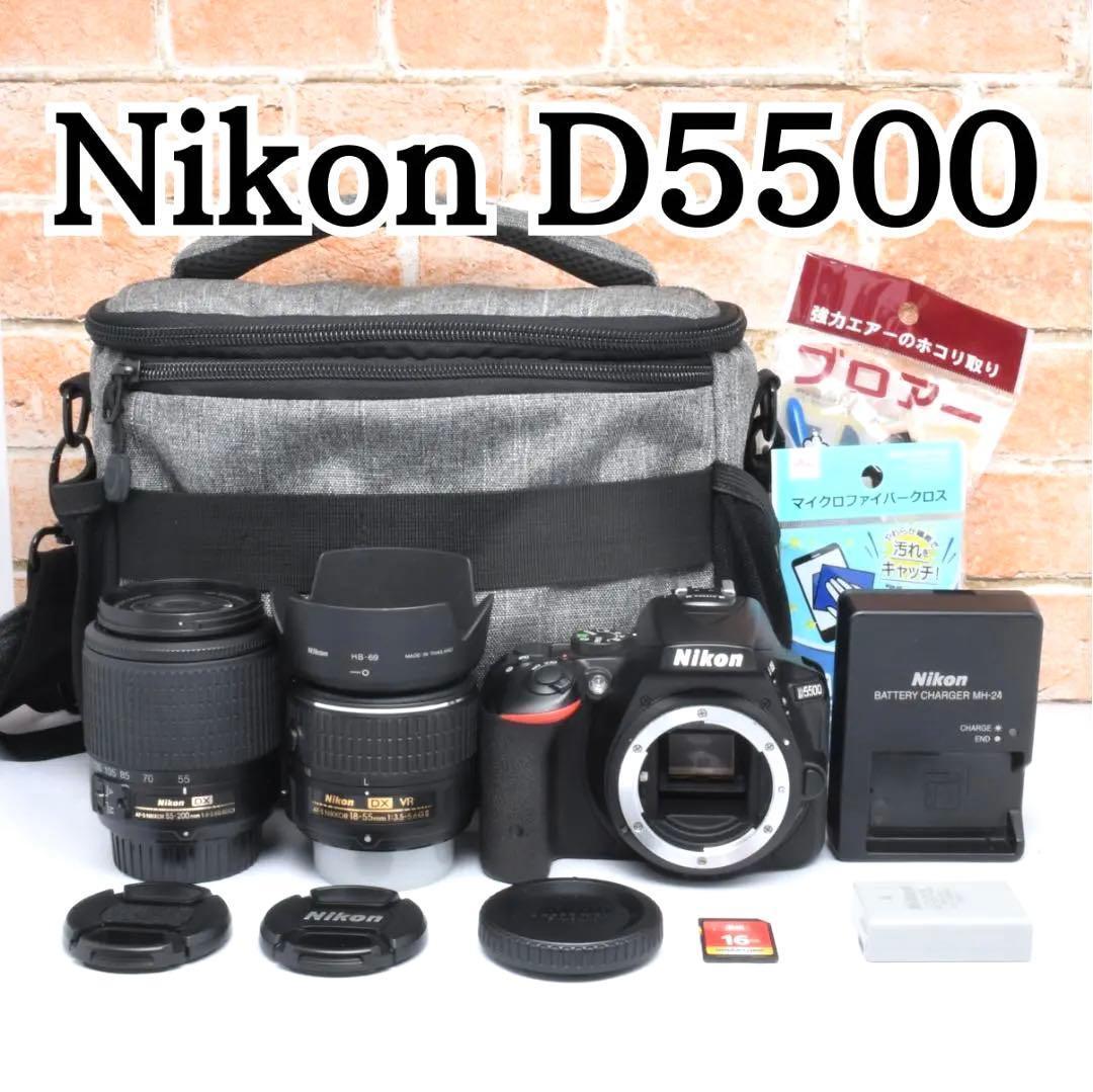 Wi-Fi機能つき✨Nikon ニコン D5500✨一眼レフ入門おすすめ◎