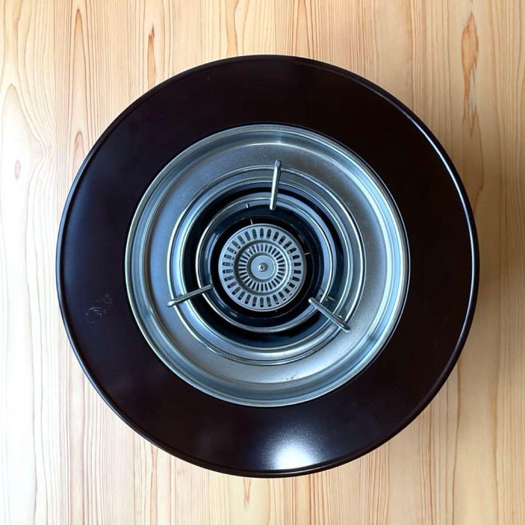 TOYOKUNI石油こんろ　かまくら木目調　暖房器具　火鉢　円形ストーブ　レトロ