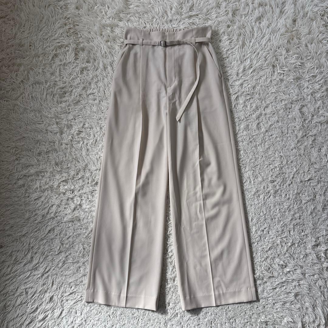 超美品【グリーンレーベルリラクシング】パウドレ 洗える　アイボリー 36 38