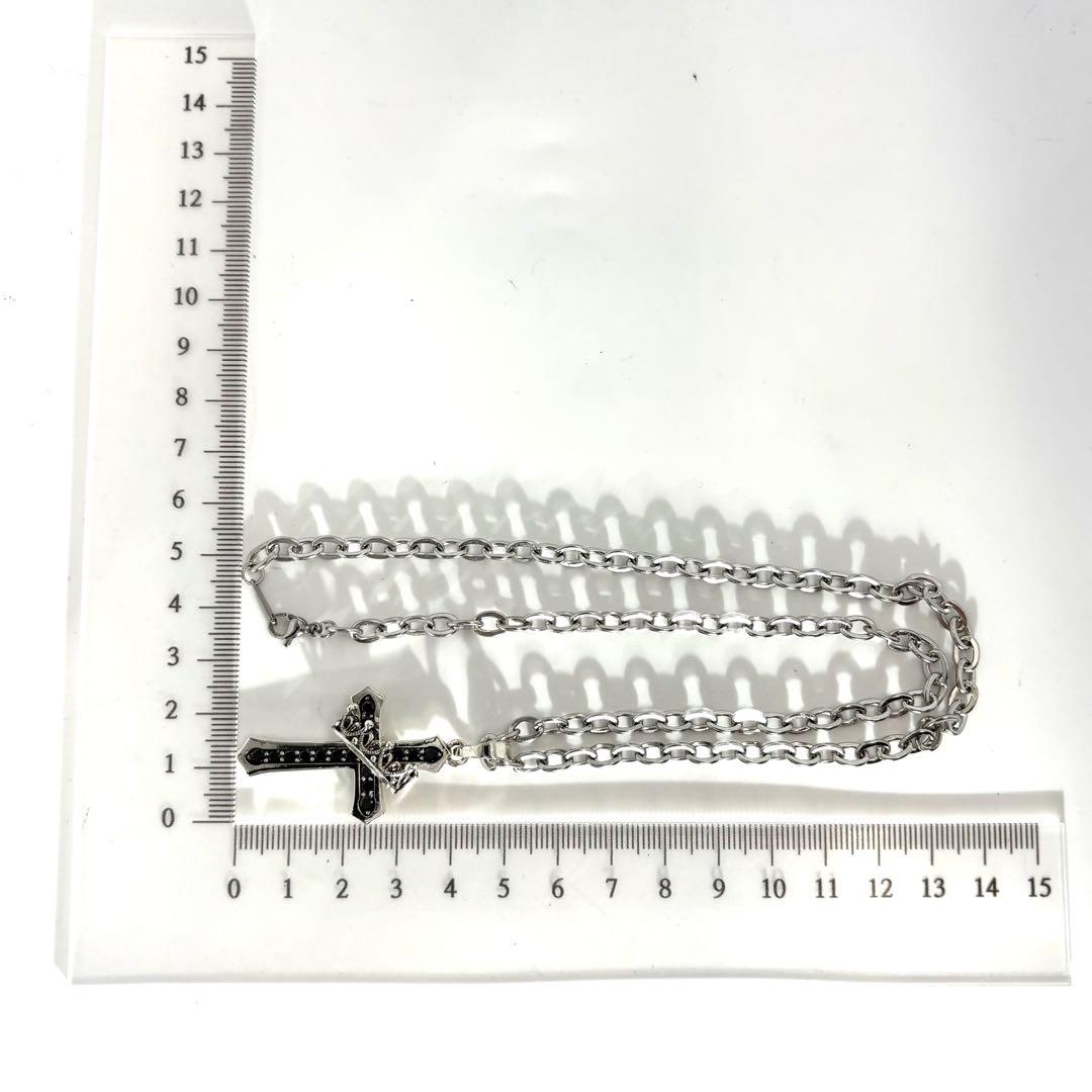 ジャスティンデイビス CROSS CROWN STONE ネックレス