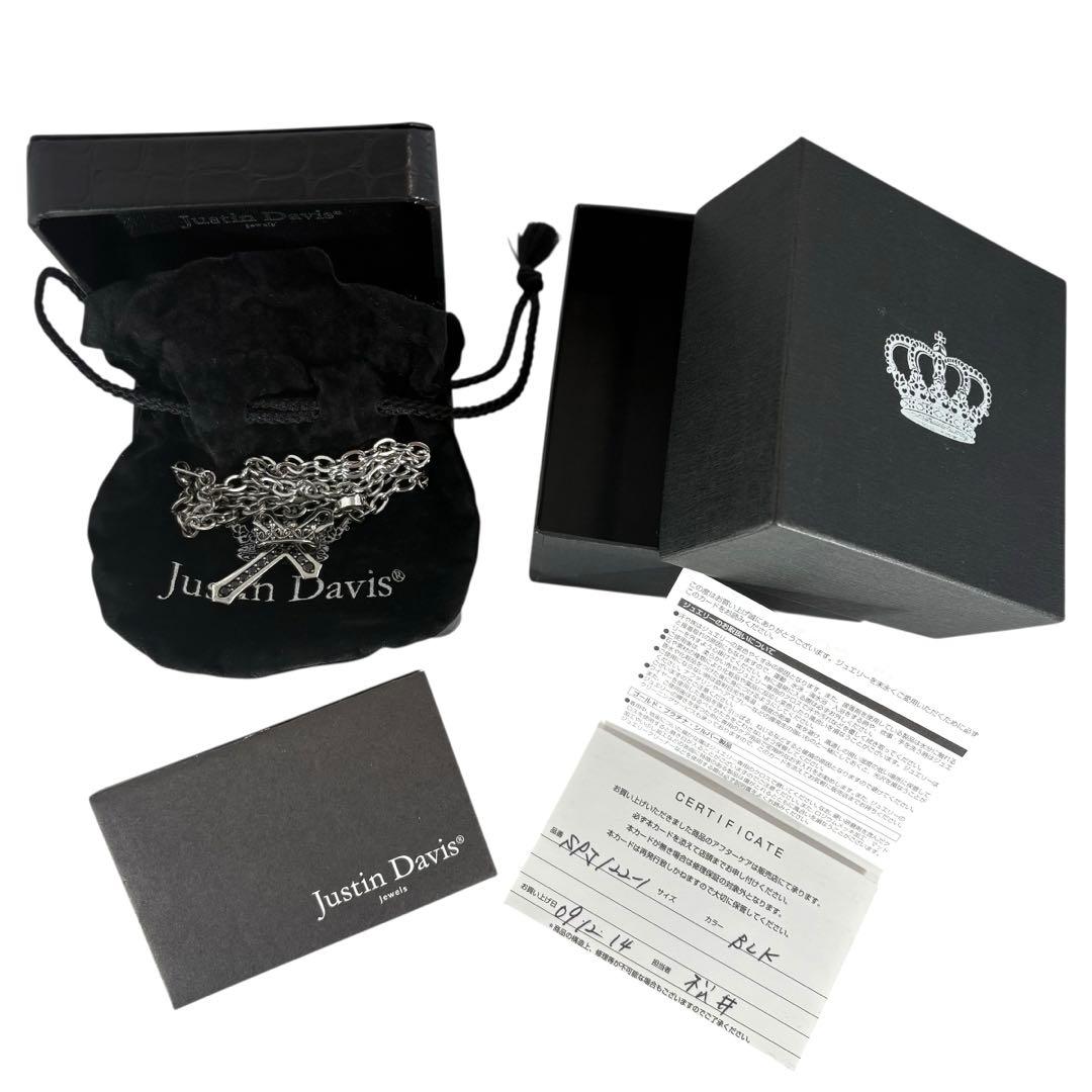 ジャスティンデイビス CROSS CROWN STONE ネックレス
