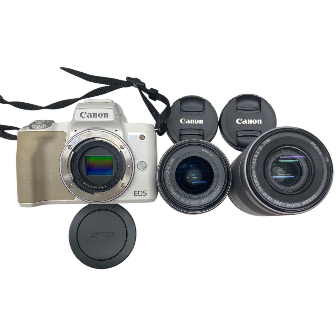 O18289 Canon EOS Kiss M ダブルレンズキット　カメラ