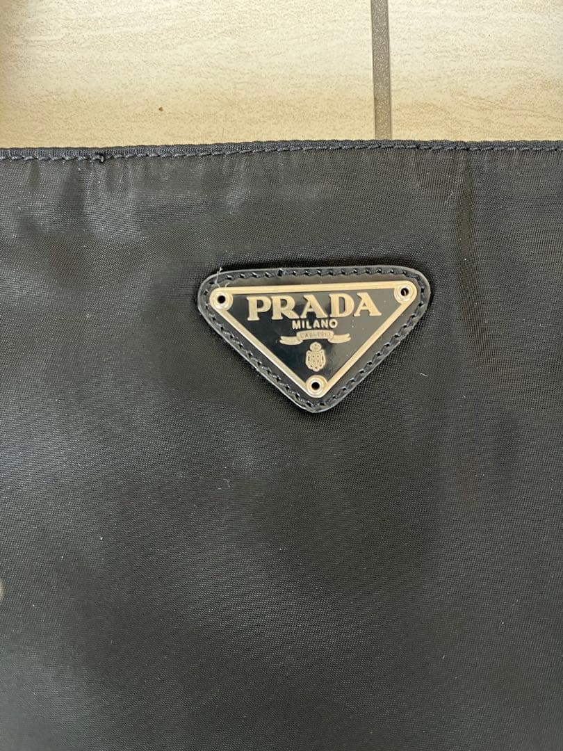 PRADA ブラック ナイロンバッグ 大　約48cm x 33cm x 12cm