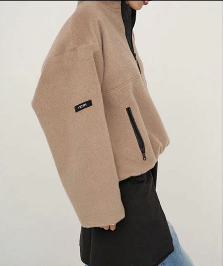 yenn SHAGGY HALF ZIP JK シャギーハーフジップジャケット