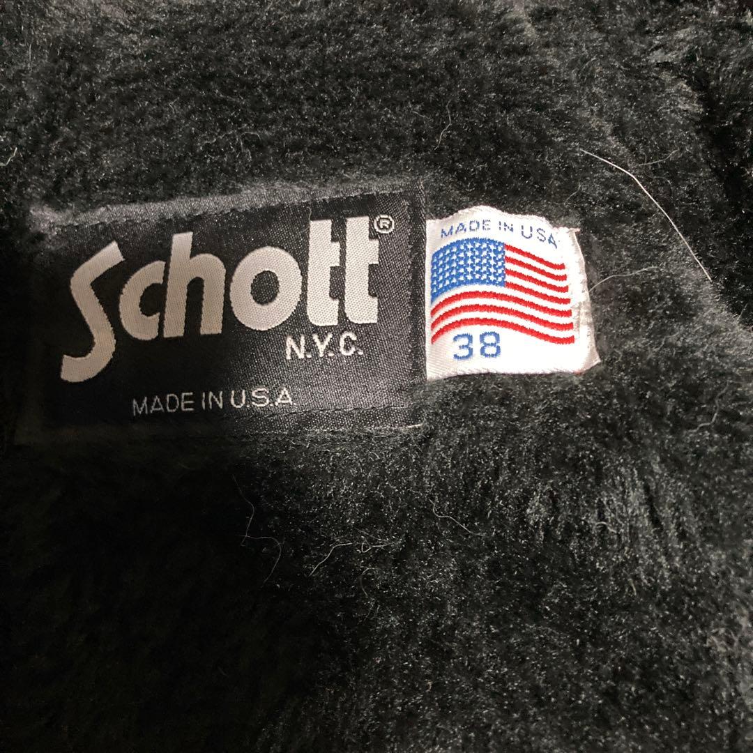 SCHOTT 牛革 641 38inc M相当、