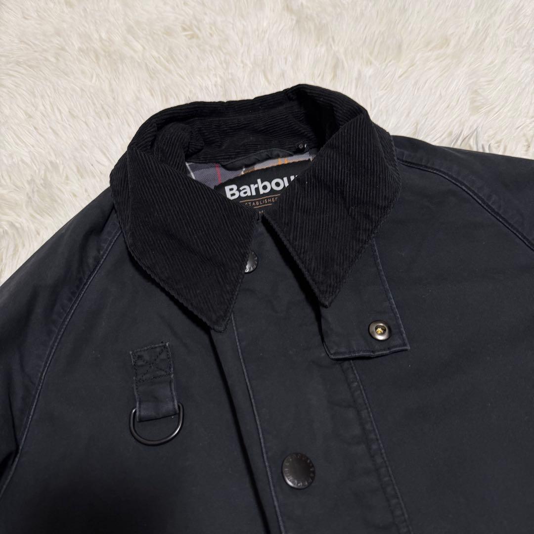 25年製極美品　バブアー　スペイ　ウォッシュド加工　ハンティングジャケット　黒