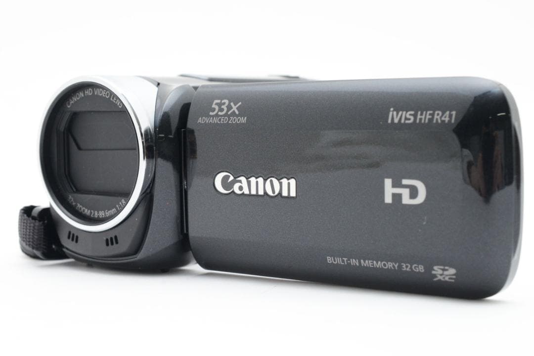 【極美品】Canon HDビデオカメラ　ivis HF R41 ブラック