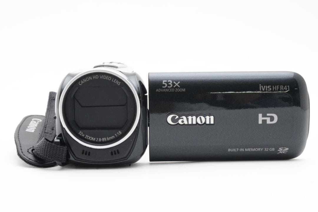 【極美品】Canon HDビデオカメラ　ivis HF R41 ブラック