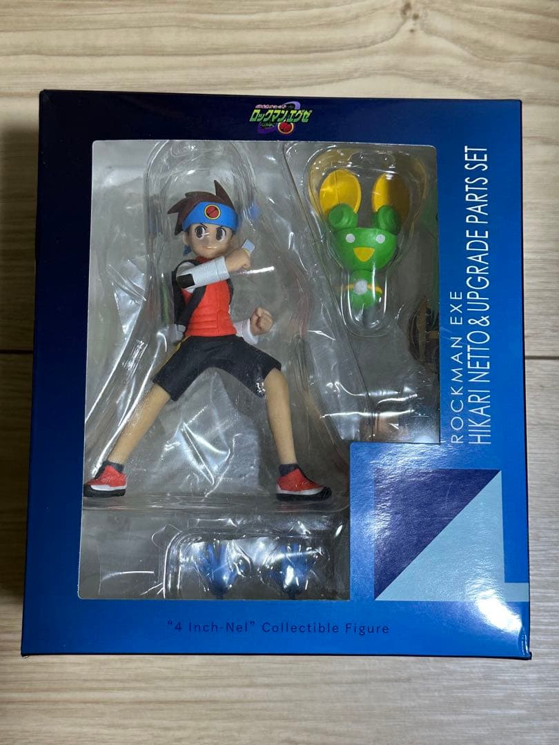 【開封済み】　ロックマンエグゼ　光熱斗＆アップグレードパーツ フィギュア