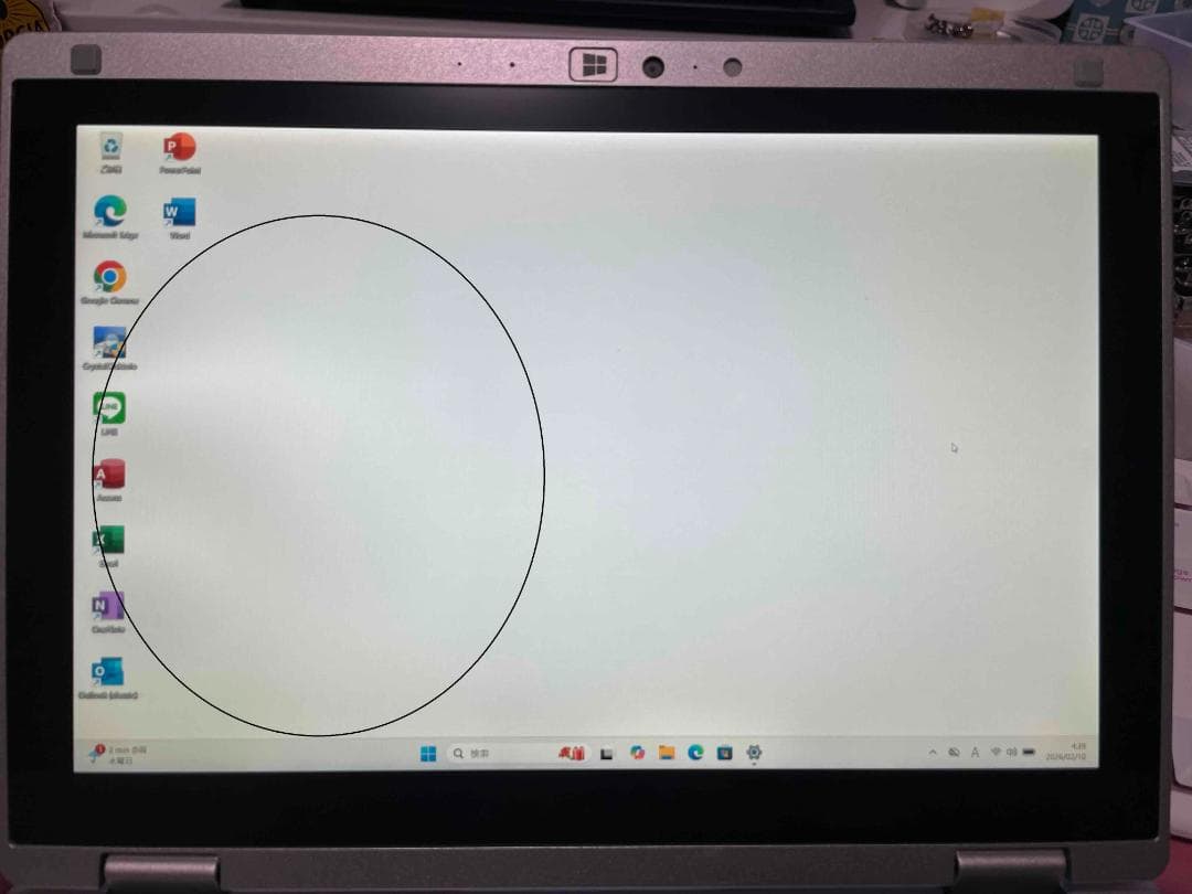 Win11 Office CF-RZ6 メモリ8GBSSD128GB 液晶難あり