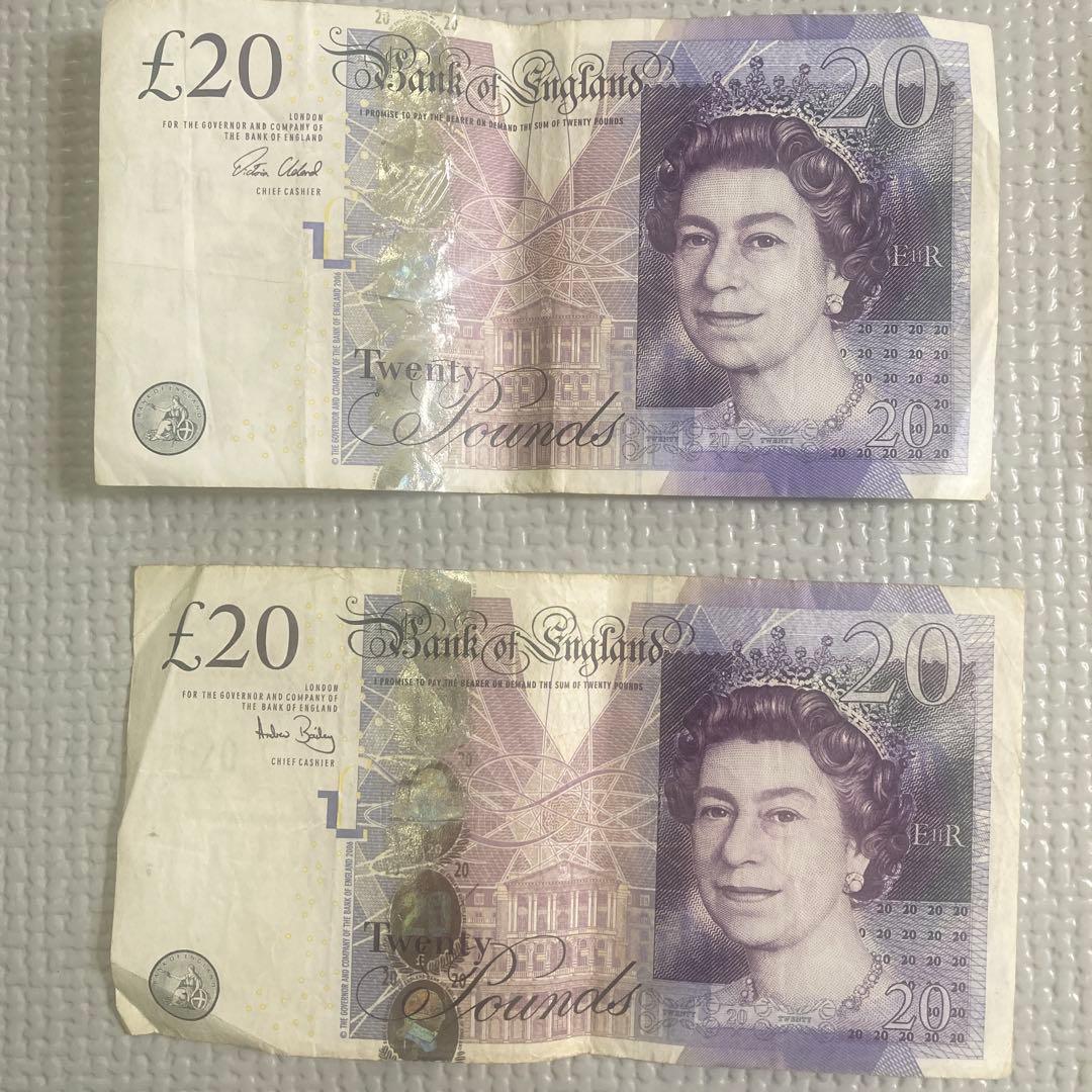 ピッポム⭐︎旧紙幣☆イギリス80ポンド
