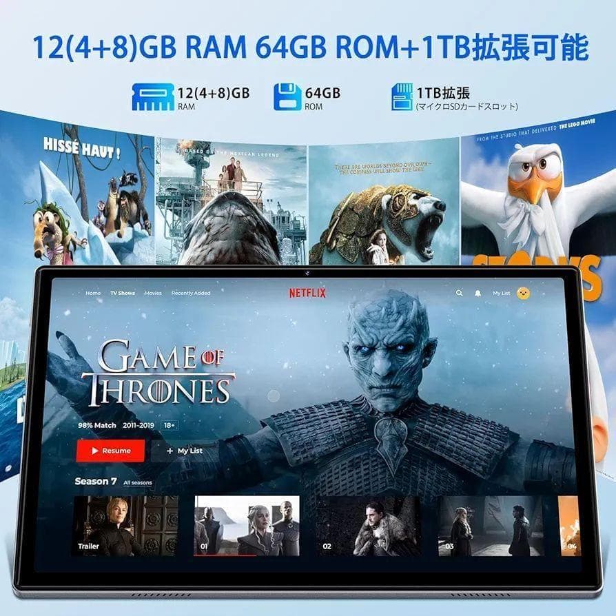 【新品】Android14 タブレット 本体10.1型 WidevineL1対応