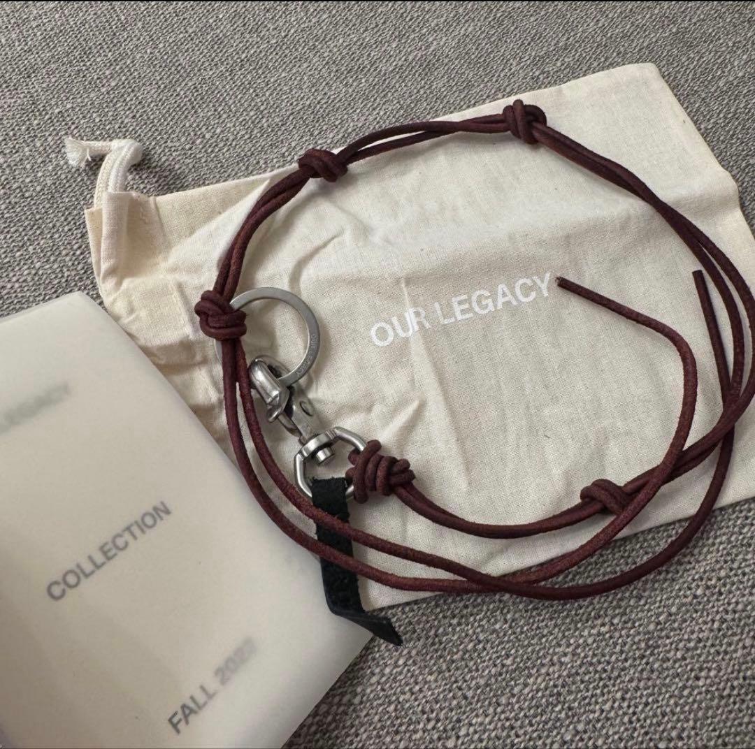 アクセサリー our legacy LADON Scarlet Leather