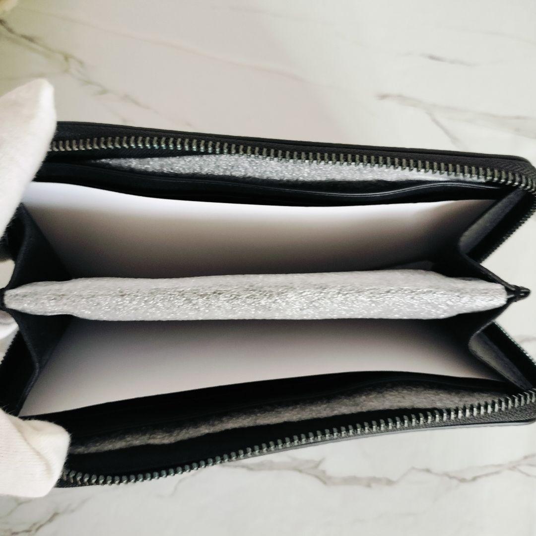 未使用品☆COACH コーチ☆ ラウンドファスナー長財布 ブラック レザー