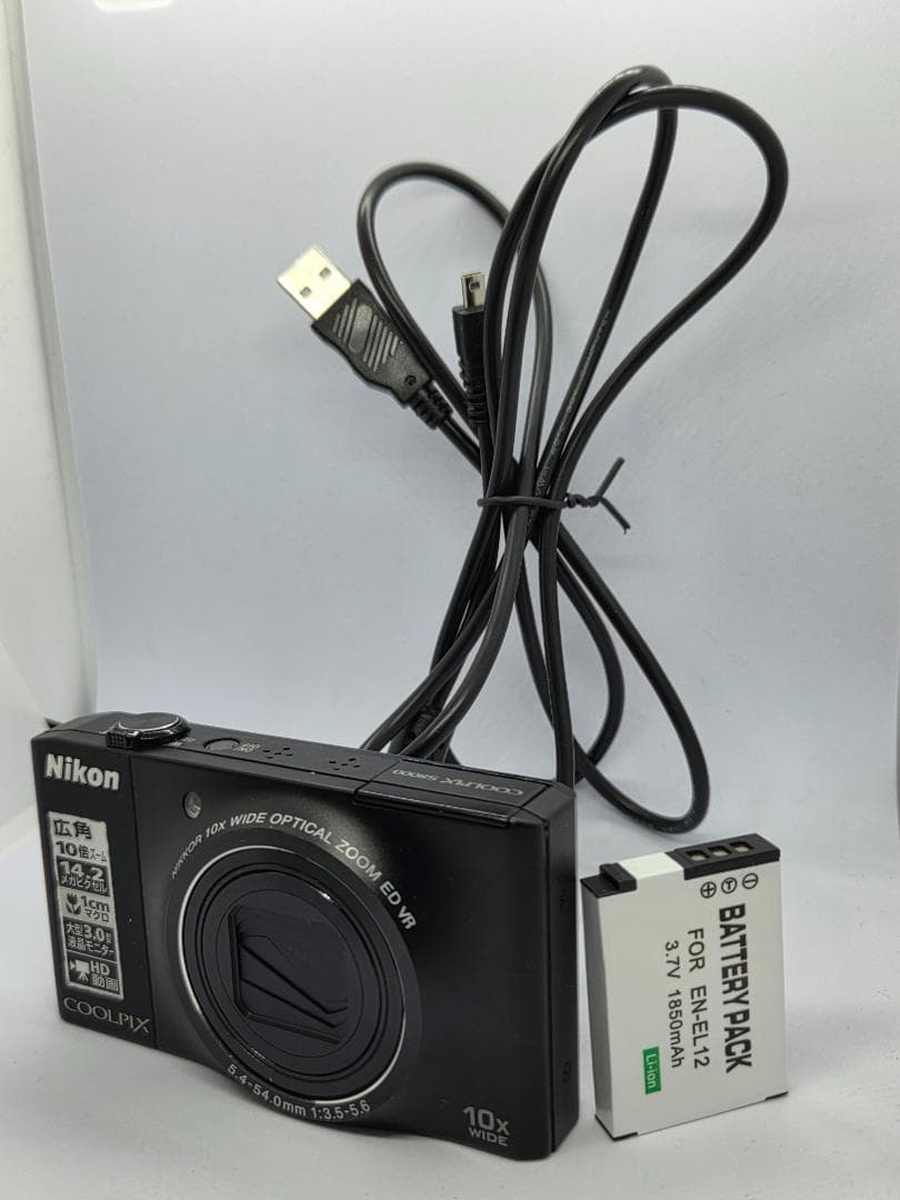 【美品・スマホ転送OK】ニコン Nikon COOLPIX S8000 ブラック