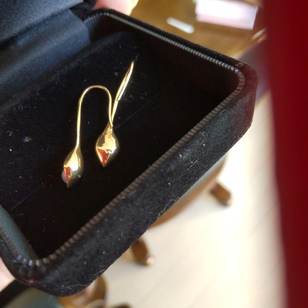 M*n様 【Mirry Tonpson様】k18　ベビーパール　ピアス　太フック