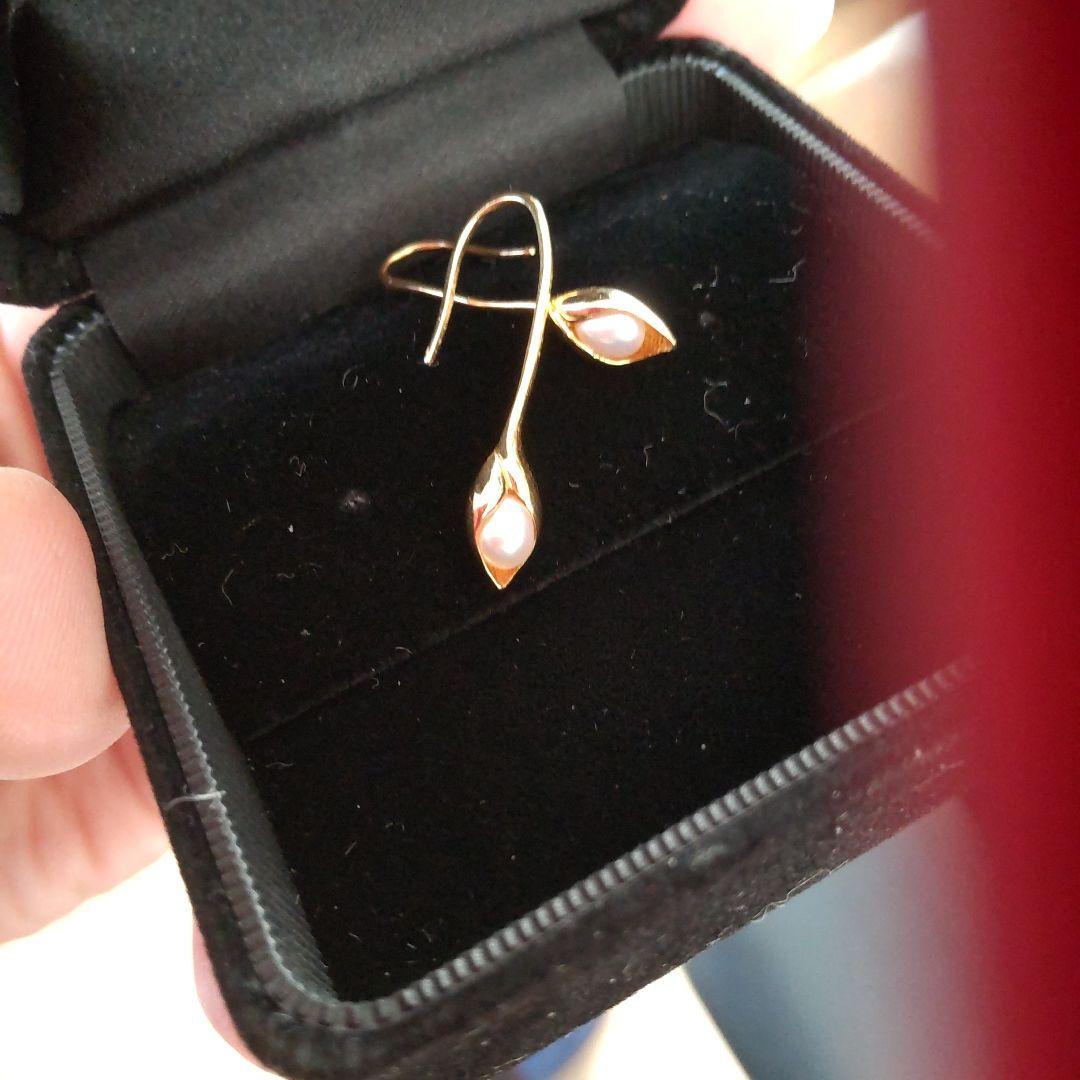 M*n様 【Mirry Tonpson様】k18　ベビーパール　ピアス　太フック