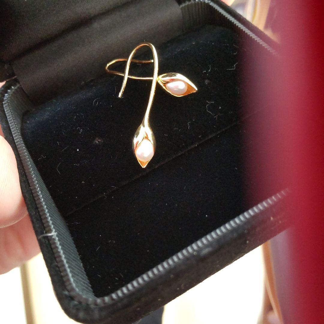 M*n様 【Mirry Tonpson様】k18　ベビーパール　ピアス　太フック