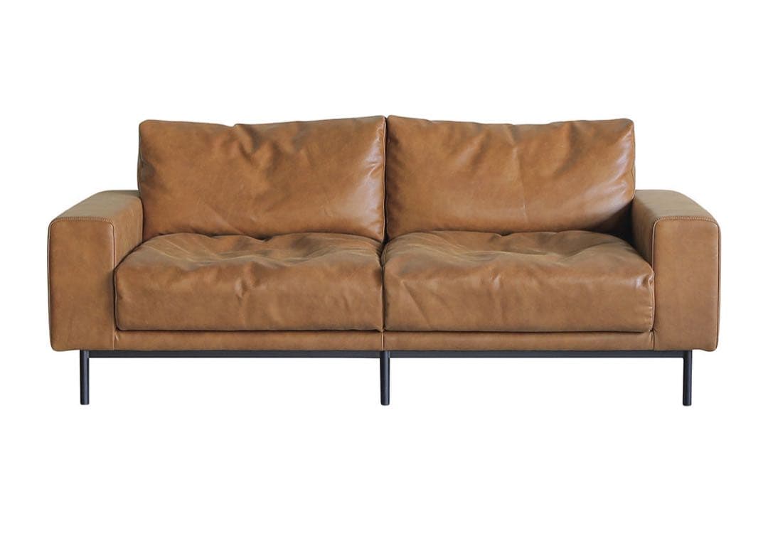 井本大翔　ブラウンレザーソファ