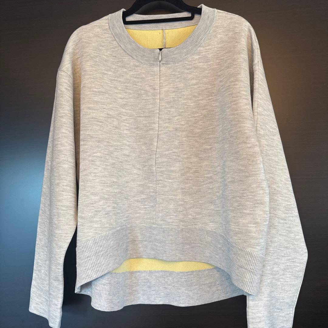 COLLAGEGALLARDAGALANTEスウェットライクラウンドヘムニット