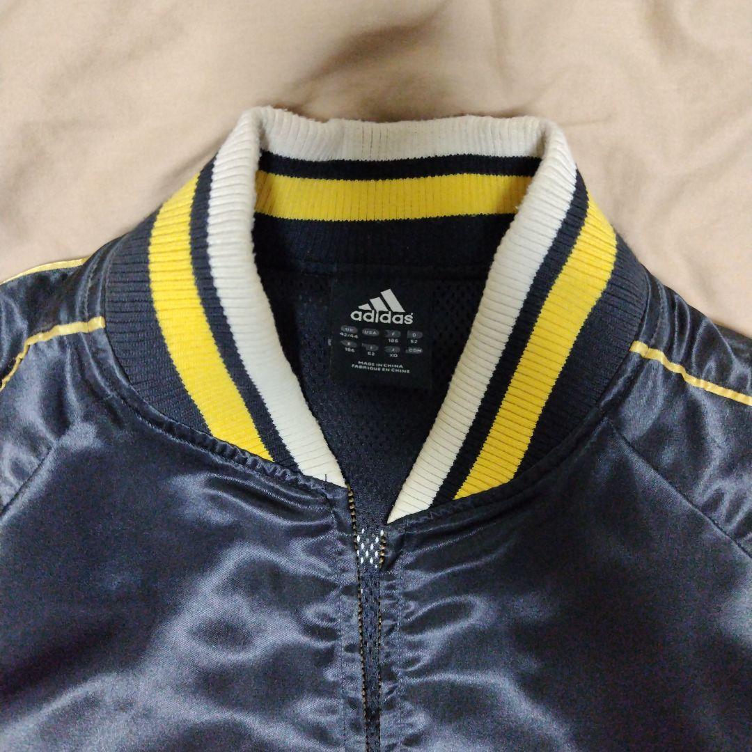 adidas スカジャン 黒/黄色 JFAエンブレム