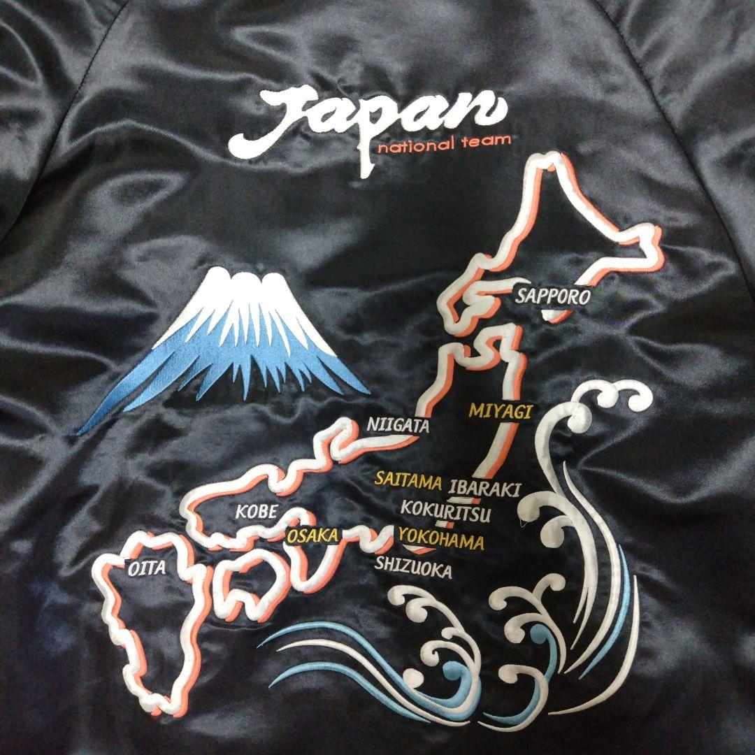 adidas スカジャン 黒/黄色 JFAエンブレム