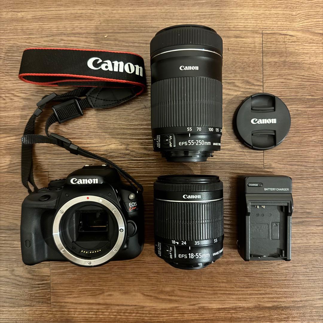Canon EOS kiss X7 デジタル一眼レフカメラ 2本レンズ付き
