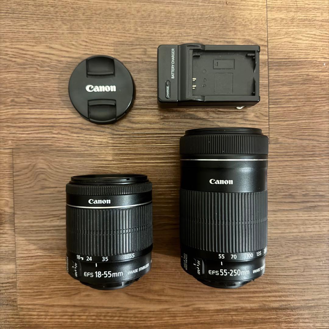 Canon EOS kiss X7 デジタル一眼レフカメラ 2本レンズ付き